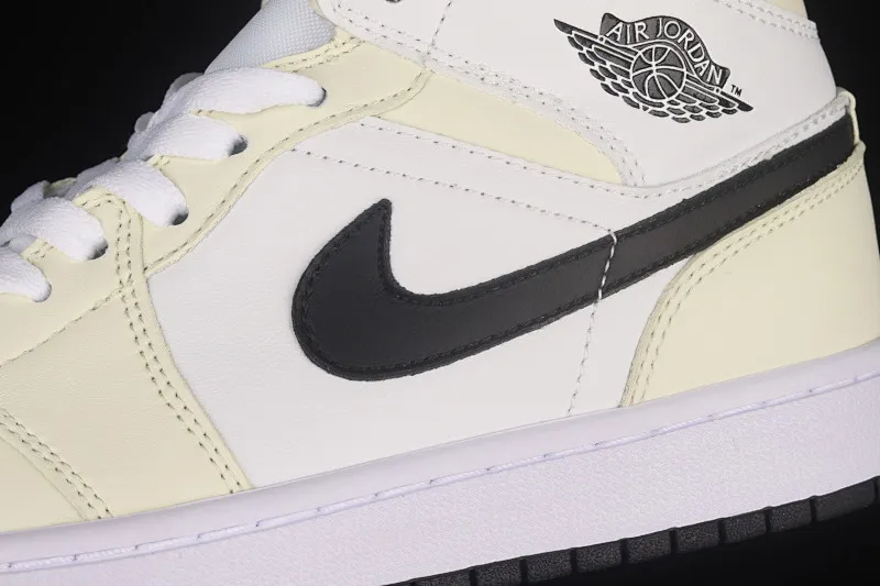 All categories Air Jordan Jordan series basketball shoes Air Jordan 1 Mid Air Jordan 1 Mid AJ1 Joe 1 white apricot milk coconut cream China basketball shoes BQ6472-121